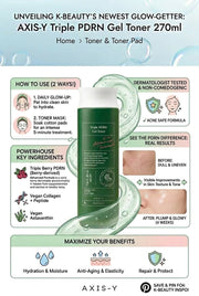 AXIS-Y Triple PDRN Gel Toner - 270ml - Lymo Maroc