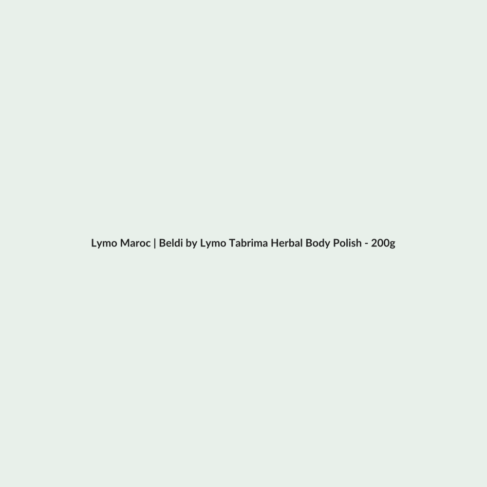 Beldi by Lymo Tabrima Herbal Body Polish - 200g routine - Lymo Maroc