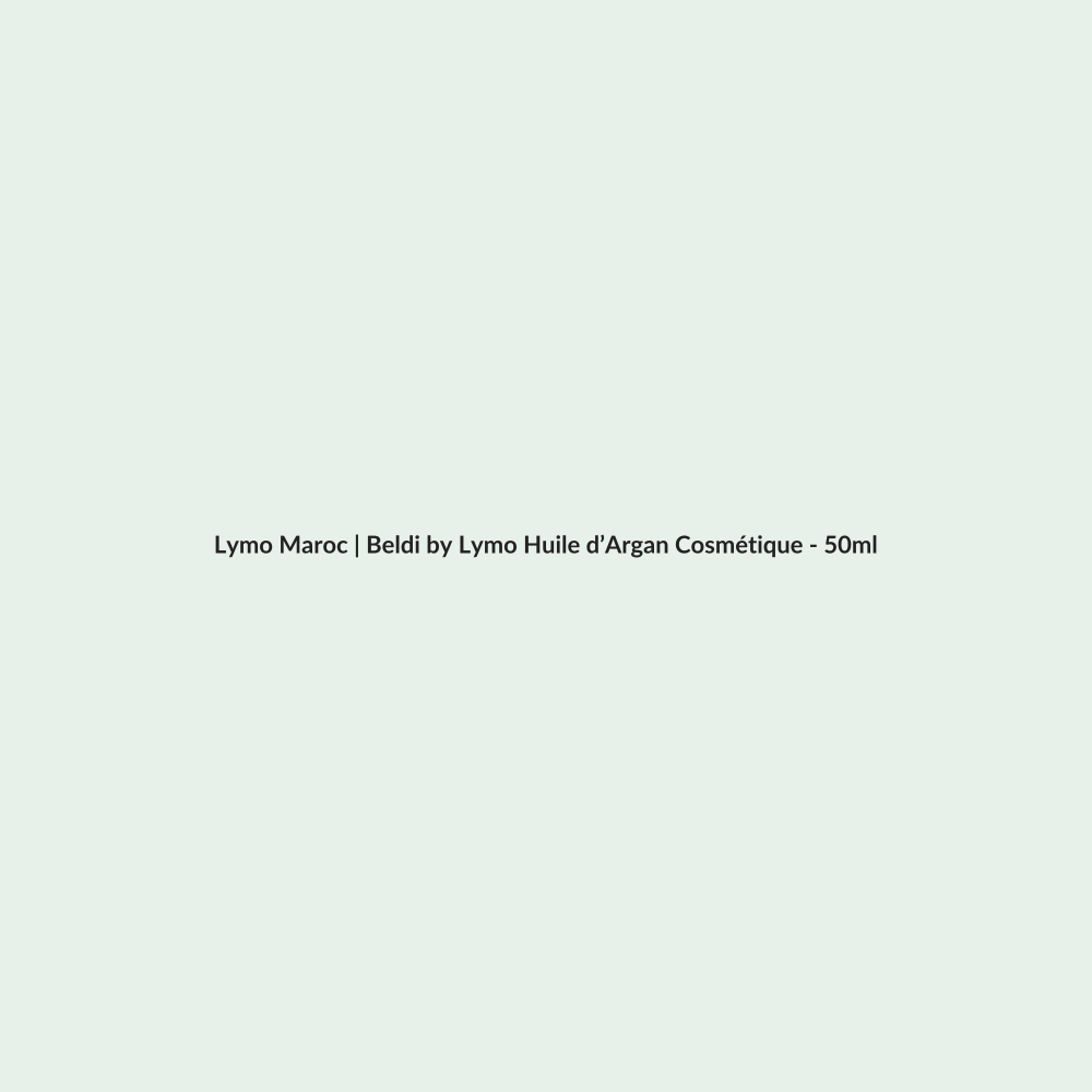 Beldi by Lymo Huile d’Argan Cosmétique - 50ml routine - Lymo Maroc