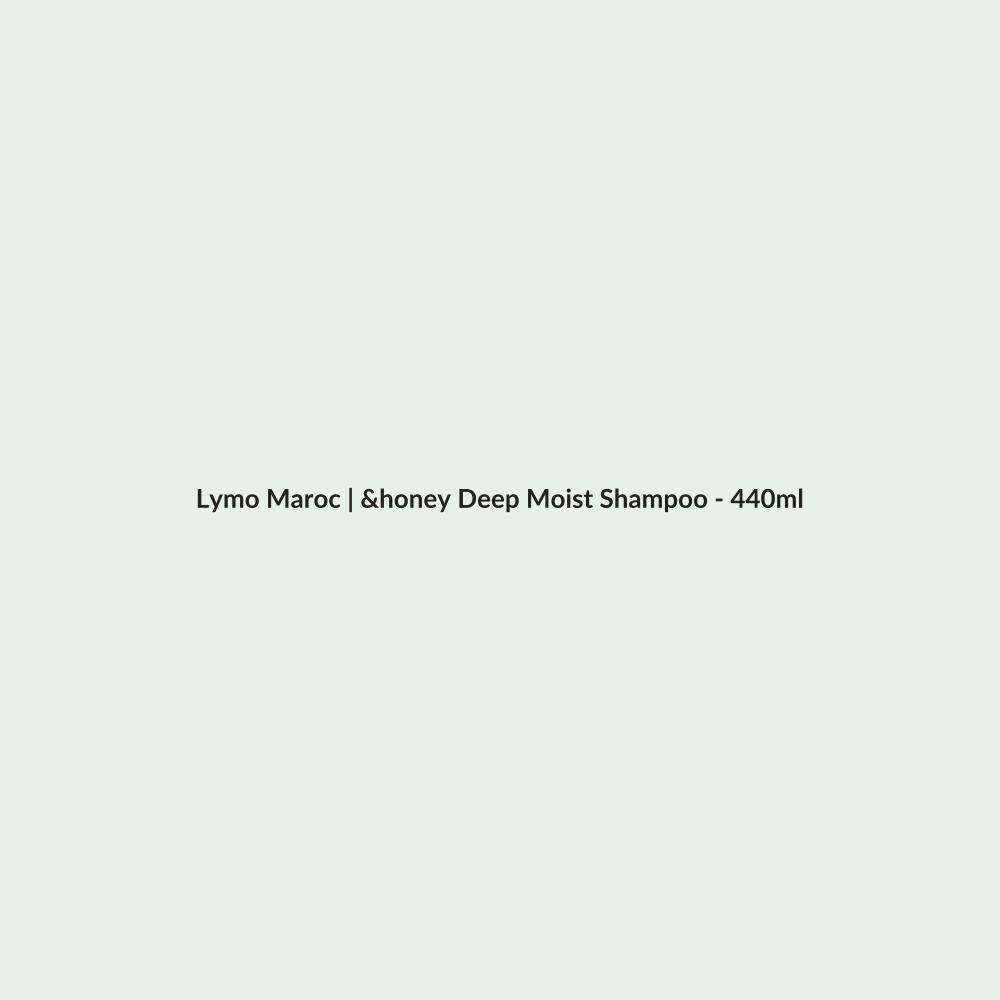 &honey Deep Moist Shampoo - 440ml routine - Lymo Maroc