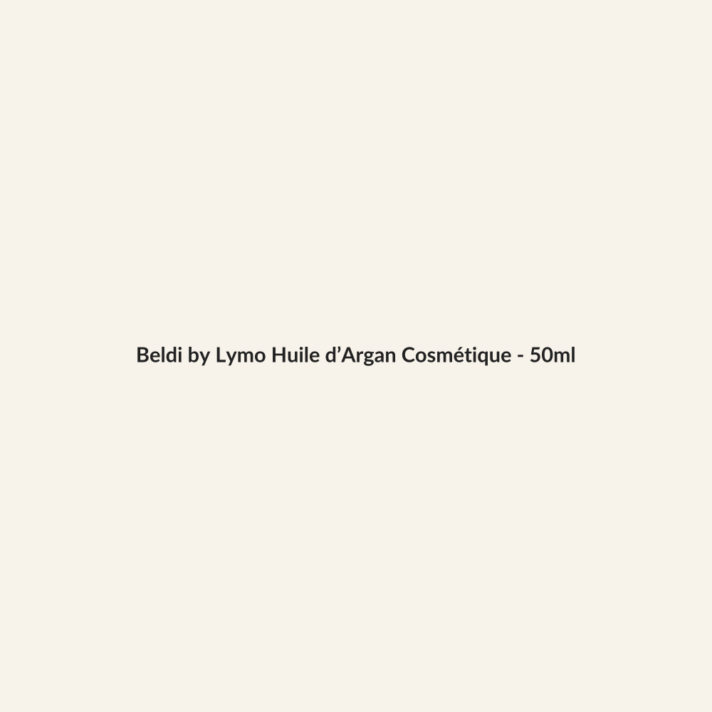 Beldi by Lymo Huile d’Argan Cosmétique - 50ml - Lymo Maroc