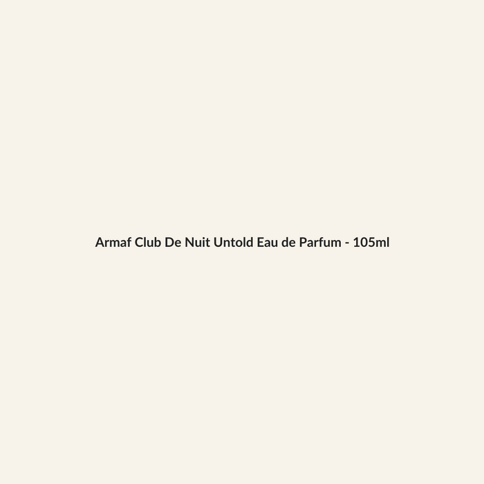 Armaf Club De Nuit Untold Eau de Parfum - 105ml - Lymo Maroc - Lymo Maroc