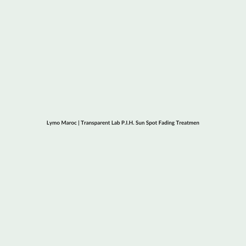Transparent Lab P.I.H. Sun Spot Fading Treatment - 30ml routine - Lymo Maroc