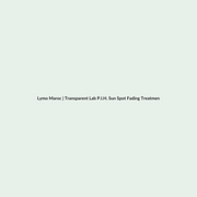 Transparent Lab P.I.H. Sun Spot Fading Treatment - 30ml routine - Lymo Maroc