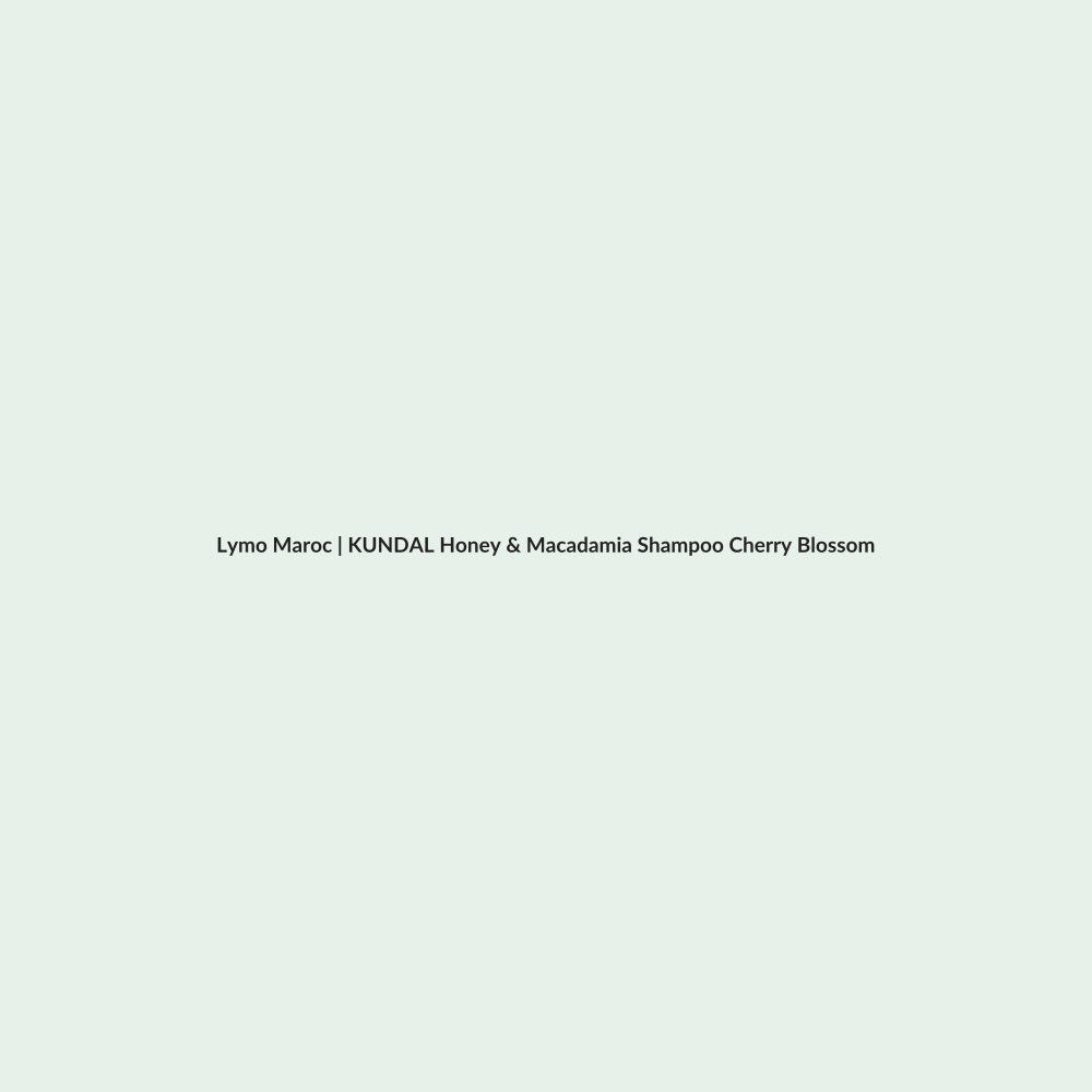 KUNDAL Honey & Macadamia Shampoo Cherry Blossom - 500ml routine - Lymo Maroc