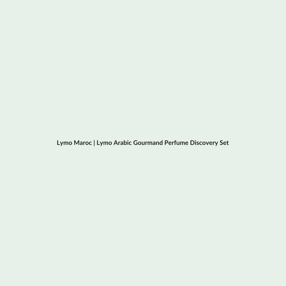 Lymo Arabic Gourmand Perfume Discovery Set routine - Lymo Maroc