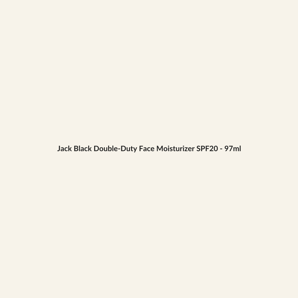 Jack Black Double-Duty Face Moisturizer SPF20 - 97ml - Lymo Maroc