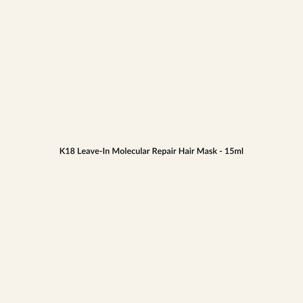 K18 Leave-In Molecular Repair Hair Mask - 15ml - Lymo Maroc