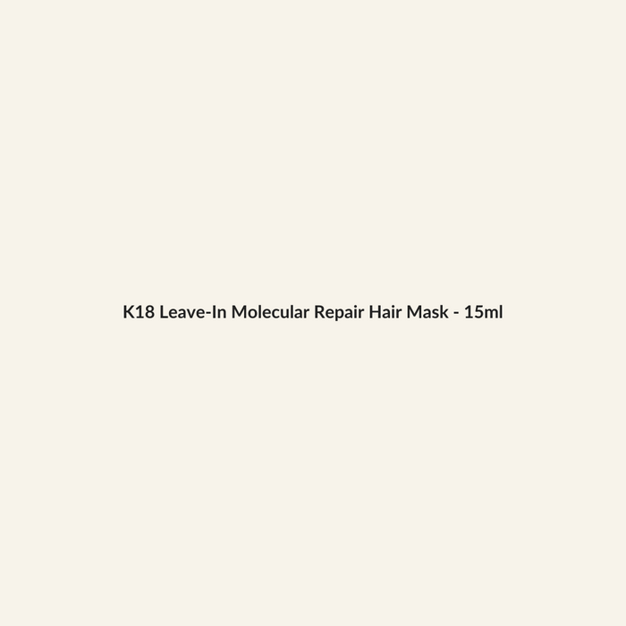 K18 Leave-In Molecular Repair Hair Mask - 15ml - Lymo Maroc - Lymo Maroc