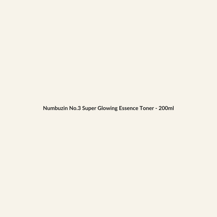 Numbuzin No.3 Super Glowing Essence Toner - 200ml - Lymo Maroc - Lymo Maroc