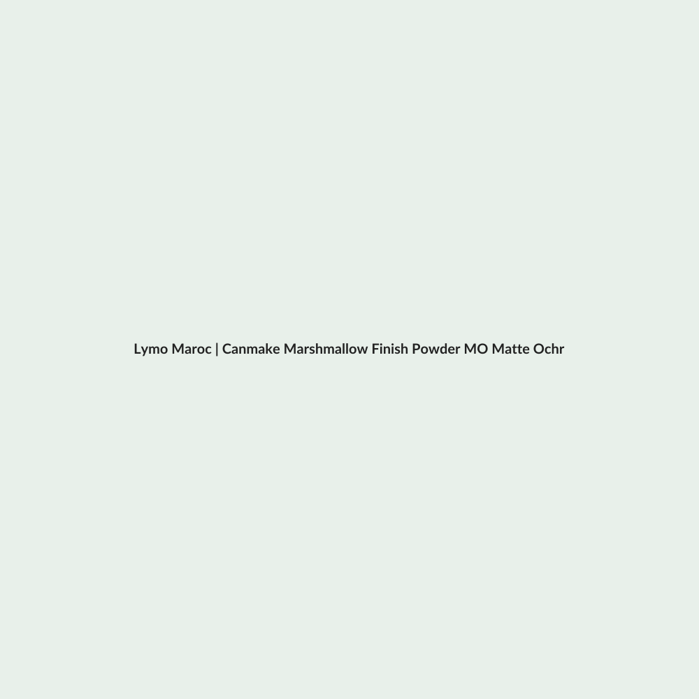 Canmake Marshmallow Finish Powder MO Matte Ochre - 10g routine - Lymo Maroc