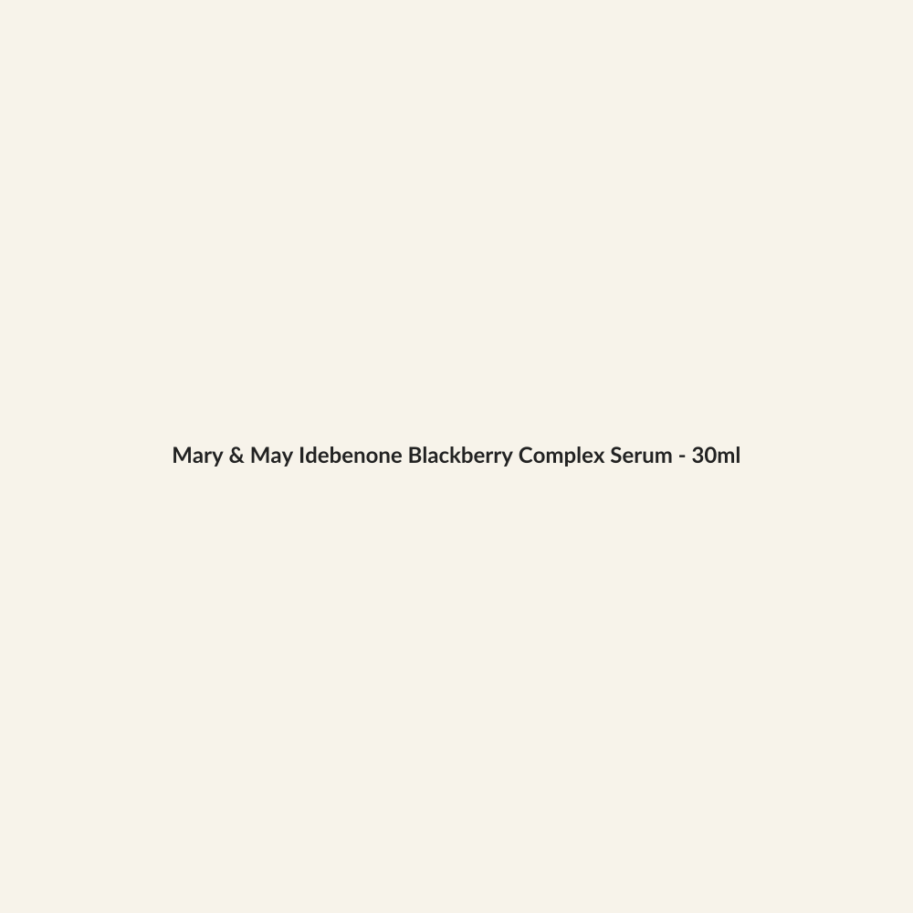 Mary & May Idebenone Blackberry Complex Serum - 30ml - Lymo Maroc