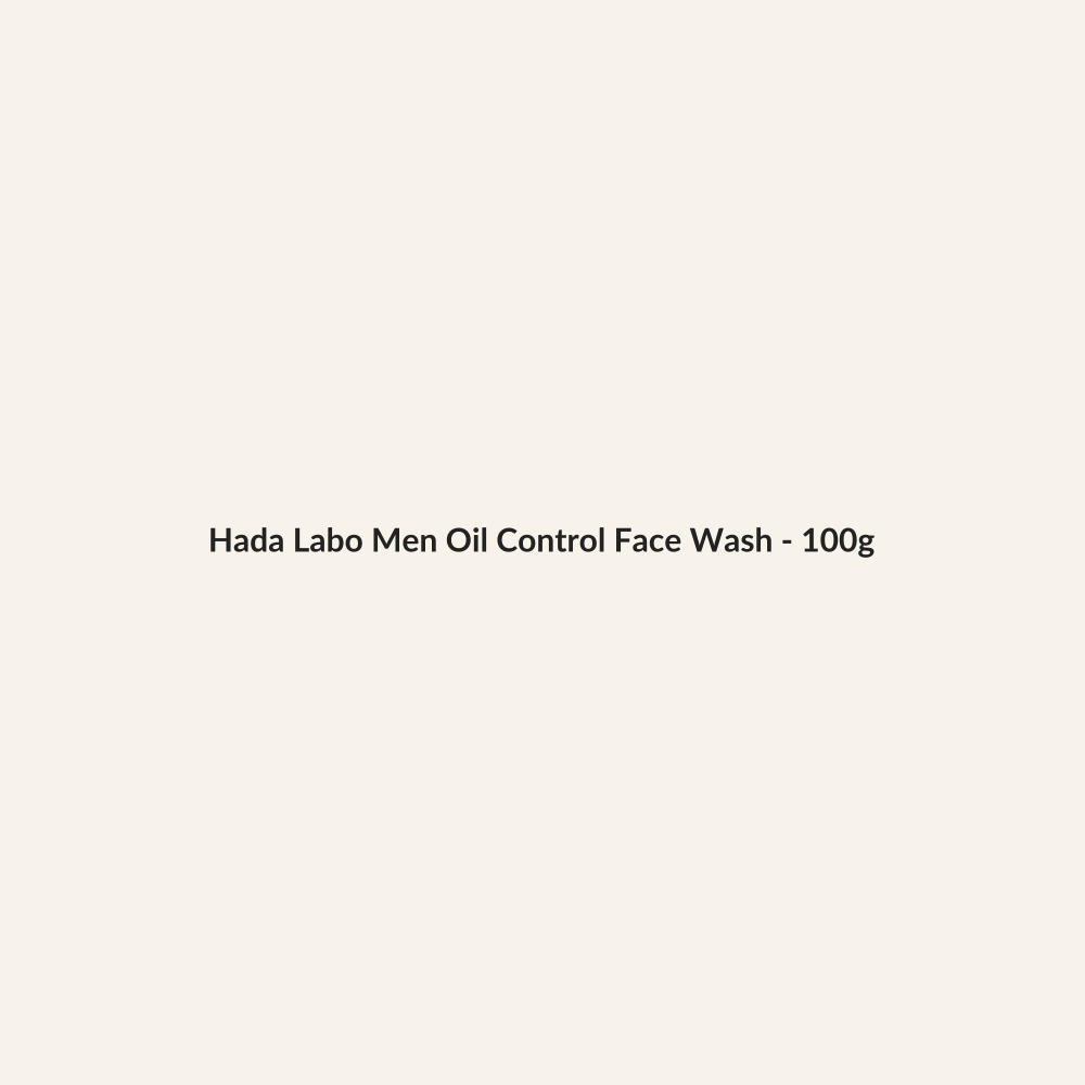 Hada Labo Men Oil Control Face Wash - 100g - Lymo Maroc