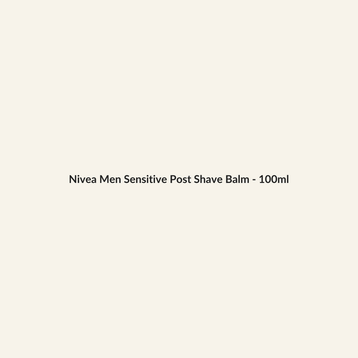 Nivea Men Sensitive Post Shave Balm - 100ml - Lymo Maroc - Lymo Maroc