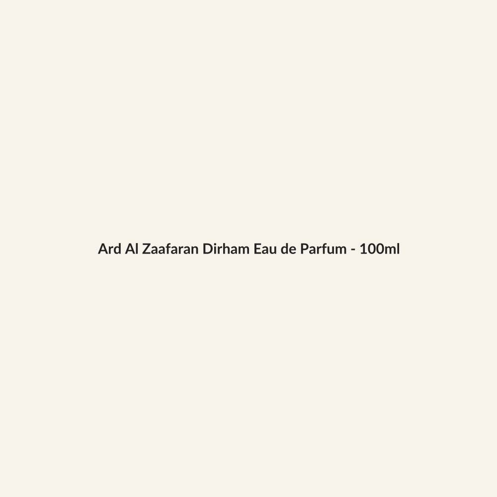 Ard Al Zaafaran Dirham Eau de Parfum - 100ml - Lymo Maroc