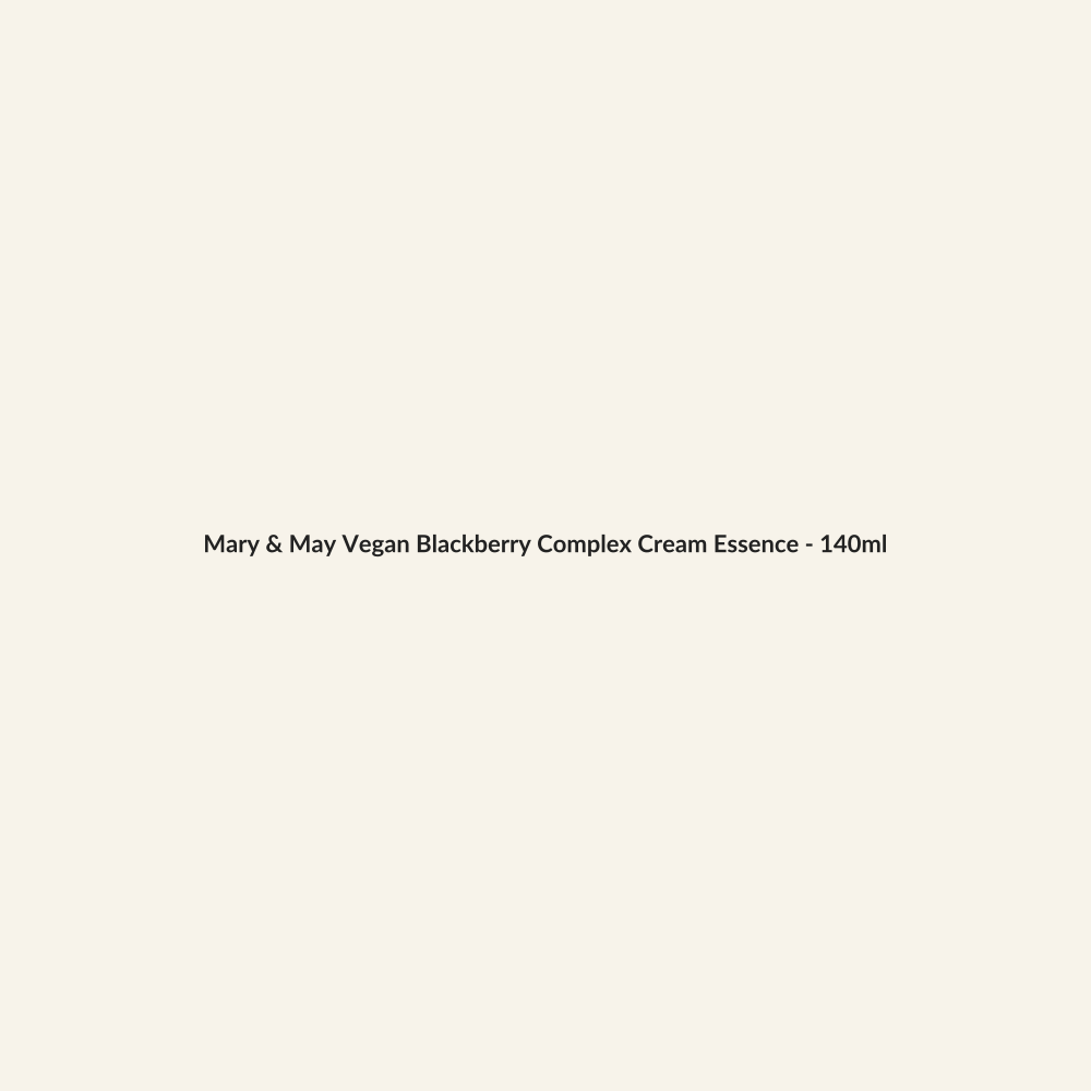 Mary & May Vegan Blackberry Complex Cream Essence - 140ml - Lymo Maroc