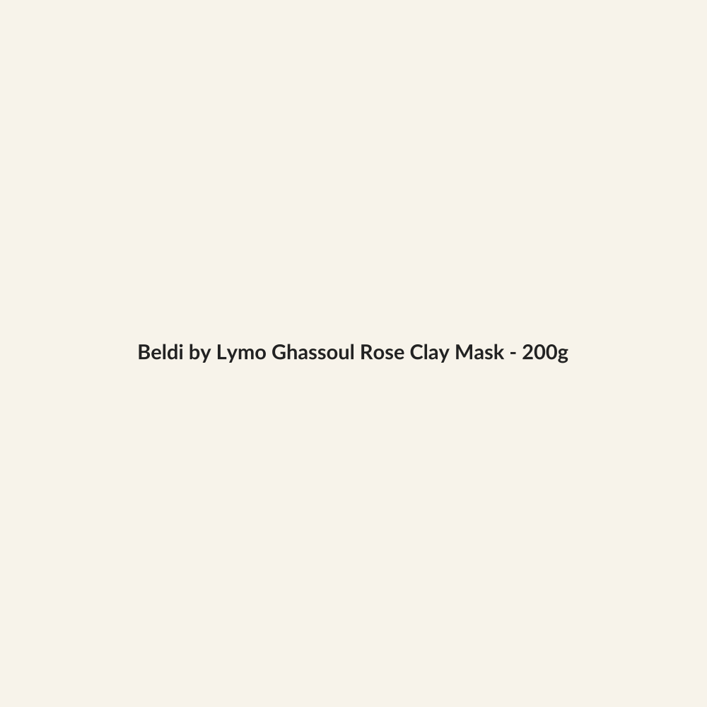 Beldi by Lymo Ghassoul Rose Clay Mask - 200g - Lymo Maroc