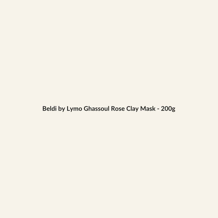 Beldi by Lymo Ghassoul Rose Clay Mask - 200g - Lymo Maroc - Lymo Maroc