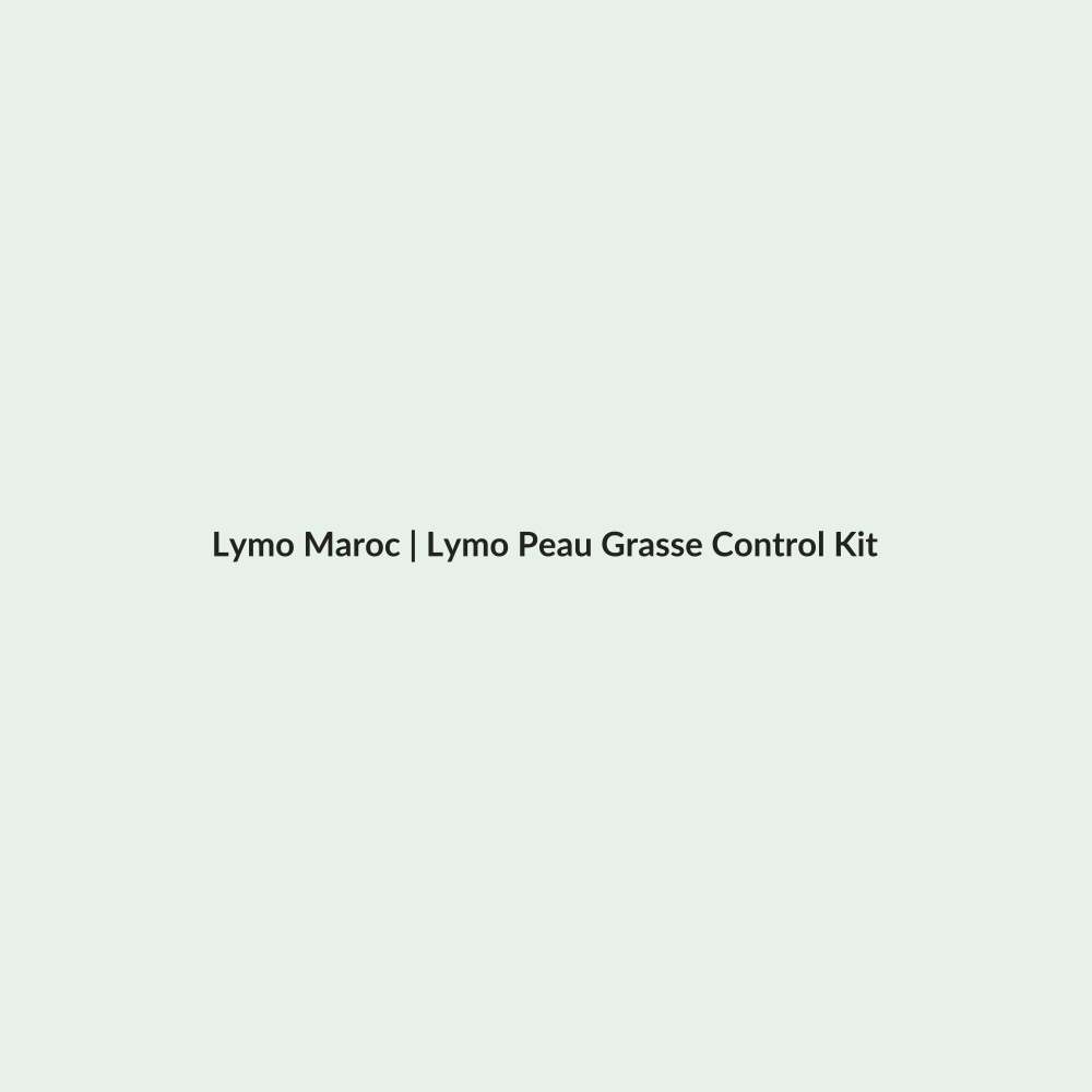 Lymo Peau Grasse Control Kit routine - Lymo Maroc