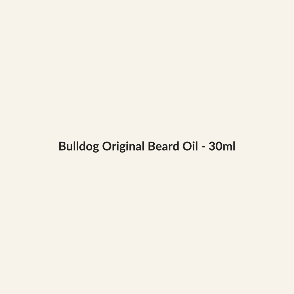 Bulldog Original Beard Oil - 30ml - Lymo Maroc