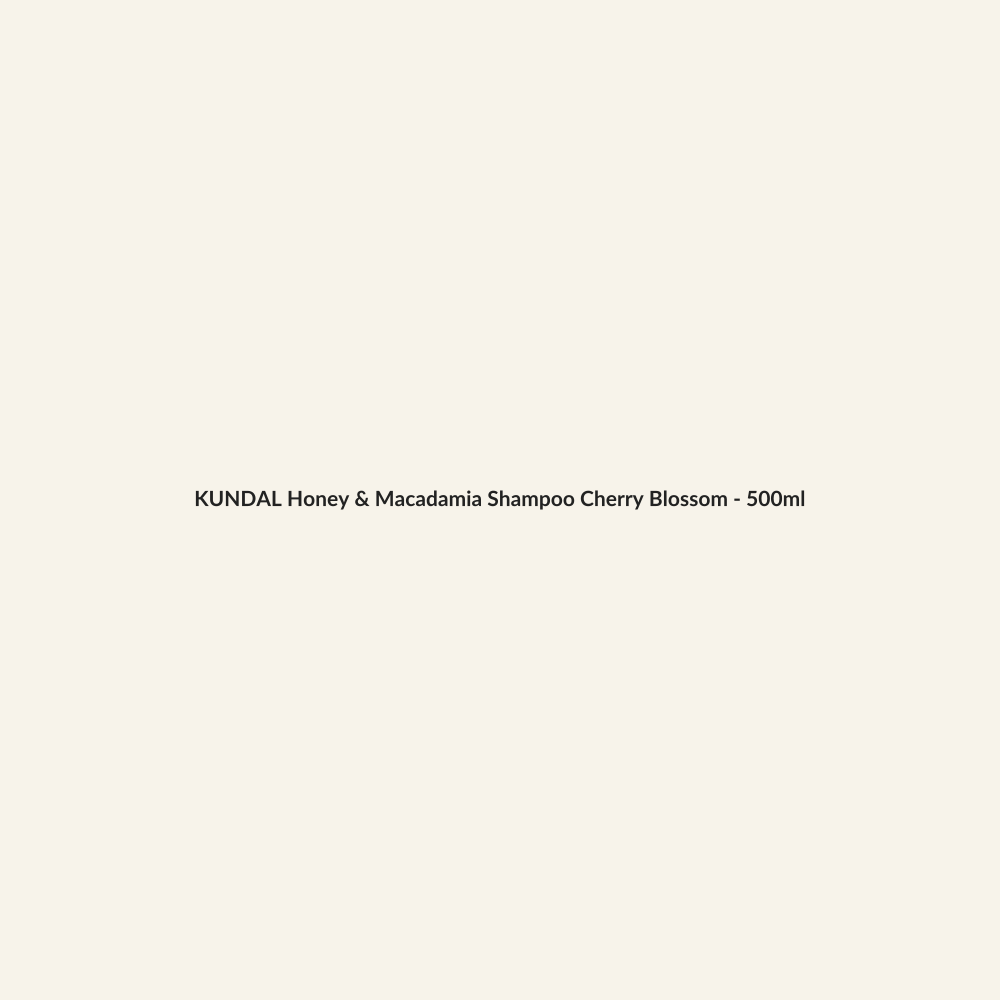 KUNDAL Honey & Macadamia Shampoo Cherry Blossom - 500ml - Lymo Maroc