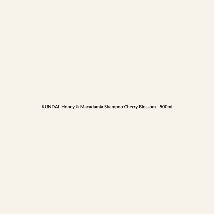 KUNDAL Honey & Macadamia Shampoo Cherry Blossom - 500ml - Lymo Maroc - Lymo Maroc