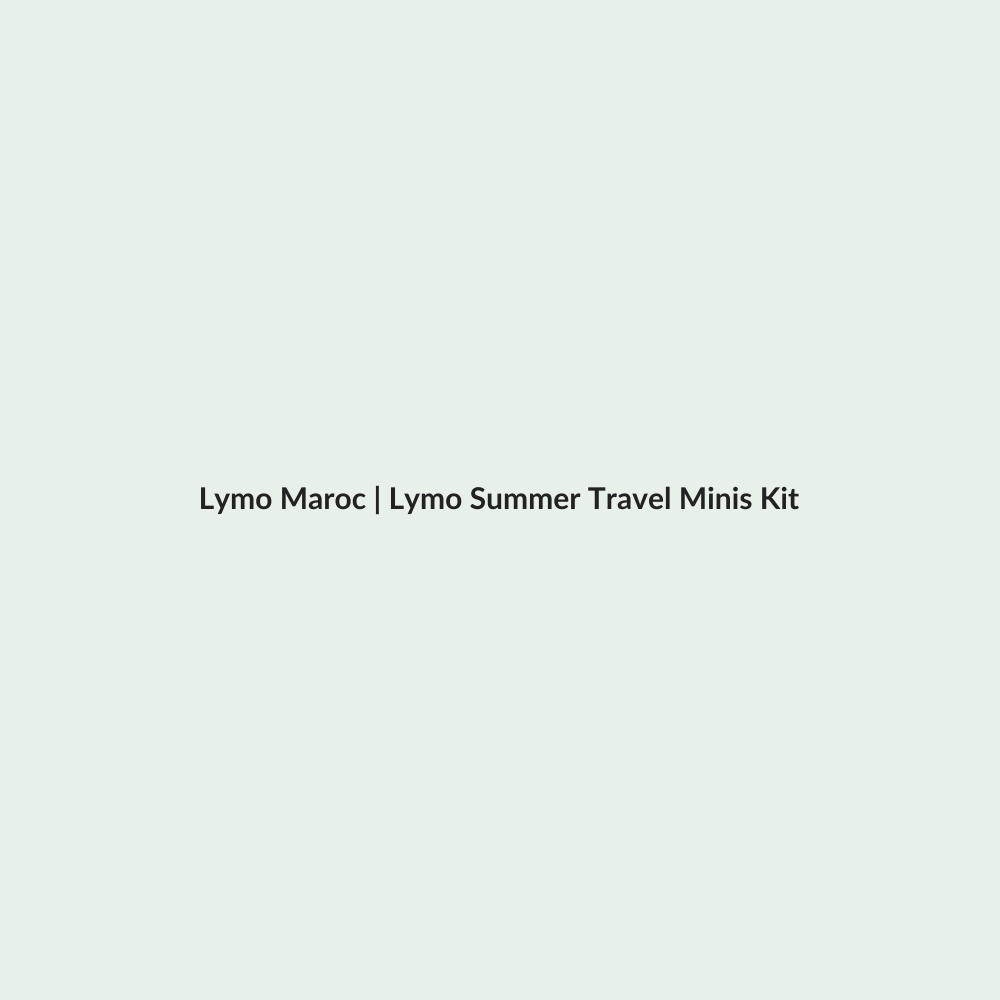 Lymo Summer Travel Minis Kit routine - Lymo Maroc