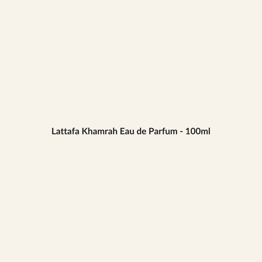 Lattafa Khamrah Eau de Parfum - 100ml - Lymo Maroc