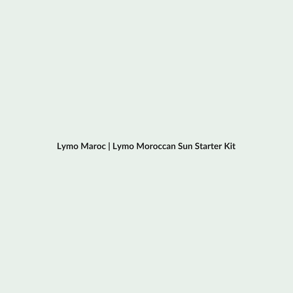 Lymo Moroccan Sun Starter Kit routine - Lymo Maroc