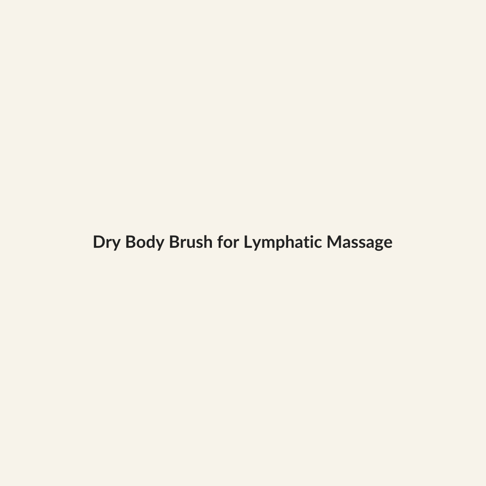 Dry Body Brush for Lymphatic Massage - Lymo Maroc
