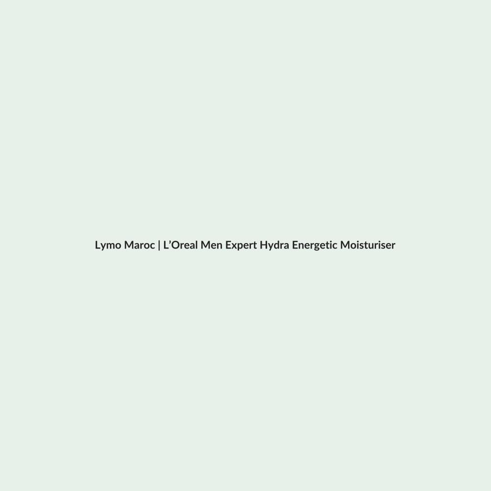 L’Oreal Men Expert Hydra Energetic Moisturiser - 50ml routine - Lymo Maroc