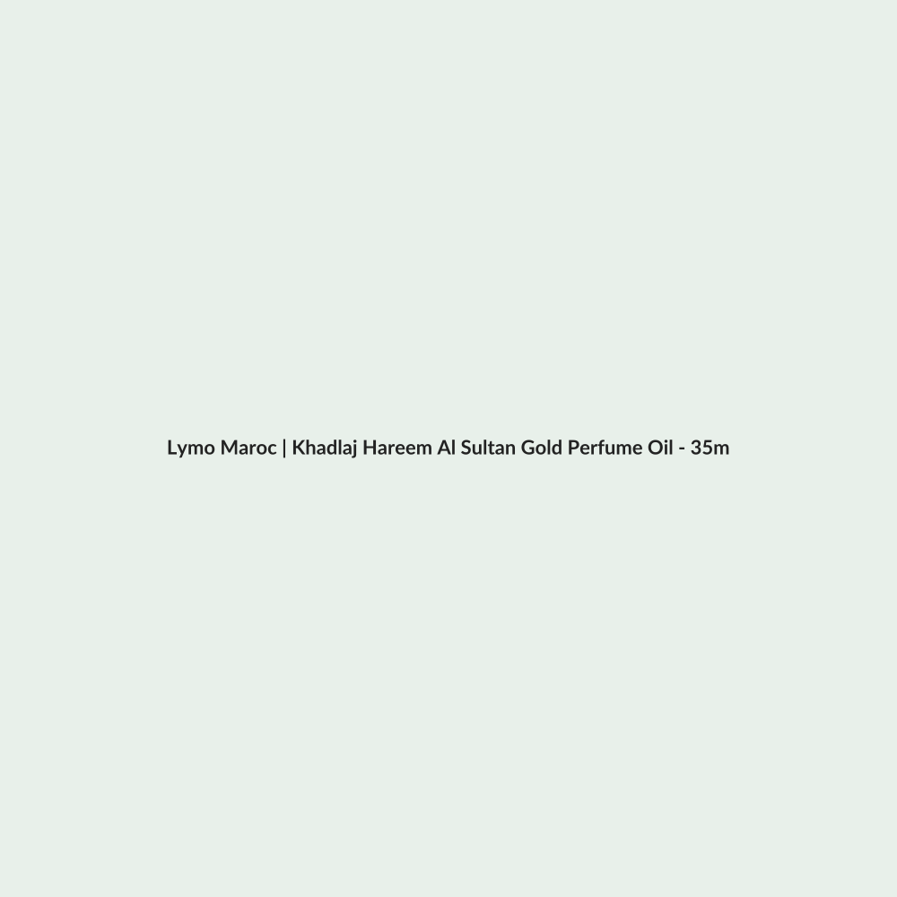 Khadlaj Hareem Al Sultan Gold Perfume Oil - 35ml routine - Lymo Maroc