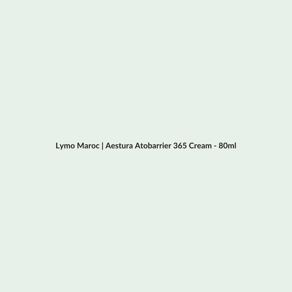 Aestura Atobarrier 365 Cream - 80ml routine - Lymo Maroc