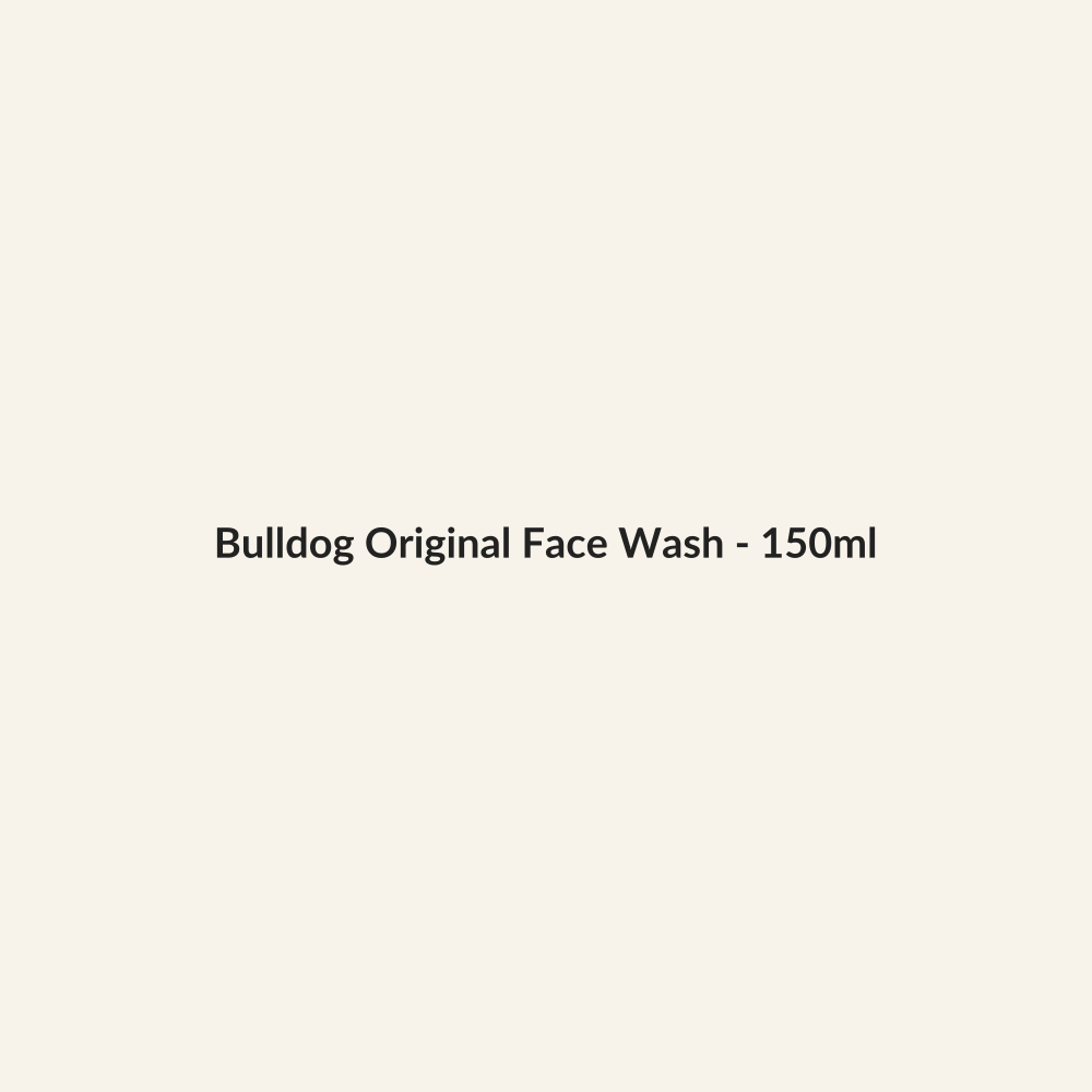 Bulldog Original Face Wash - 150ml - Lymo Maroc