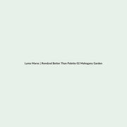 Rom&nd Better Than Palette 02 Mahogany Garden routine - Lymo Maroc