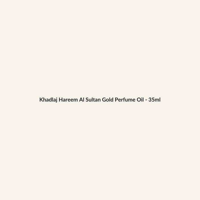 Khadlaj Hareem Al Sultan Gold Perfume Oil - 35ml - Lymo Maroc - Lymo Maroc