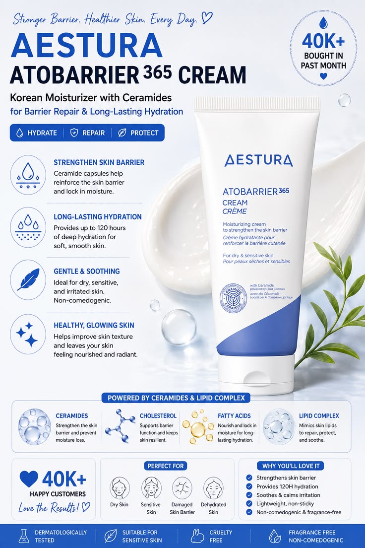 AESTURA ATOBARRIER 365 Cream 80ml - Lymo Maroc