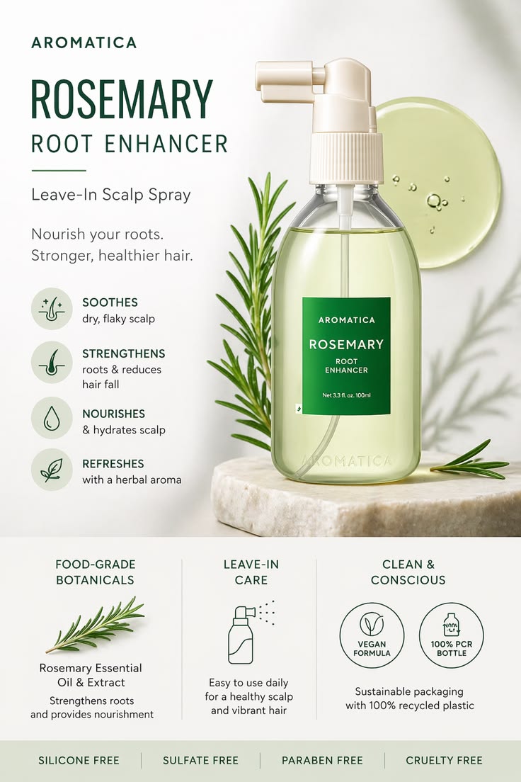 Aromatica Rosemary Root Enhancer - 100ml - Lymo Maroc