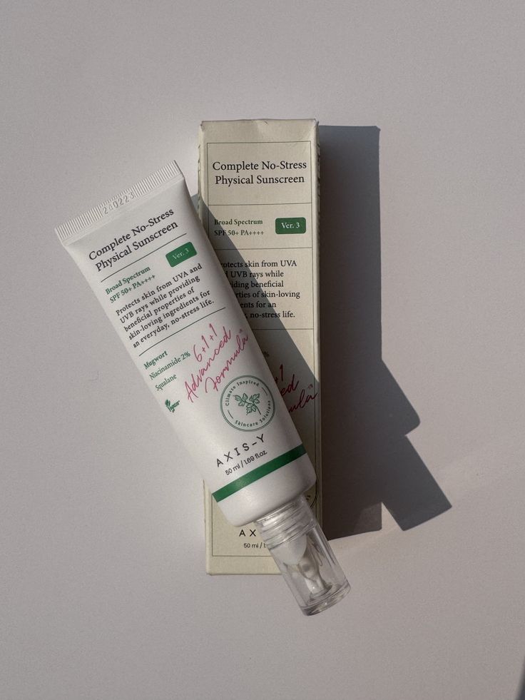 AXIS-Y Complete No-Stress Physical Sunscreen V.3 SPF50+ - 50ml - Lymo Maroc