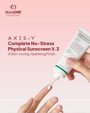 Axis-Y Complete No-Stress Physical Sunscreen SPF50+ PA++++ – 50ml - Lymo Maroc