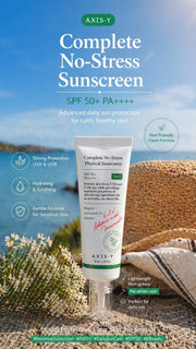 AXIS-Y Complete No-Stress Physical Sunscreen V.3 SPF50+ - 50ml - Lymo Maroc