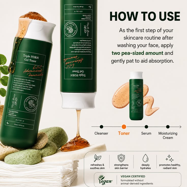 AXIS-Y Triple PDRN Gel Toner - 270ml - Lymo Maroc