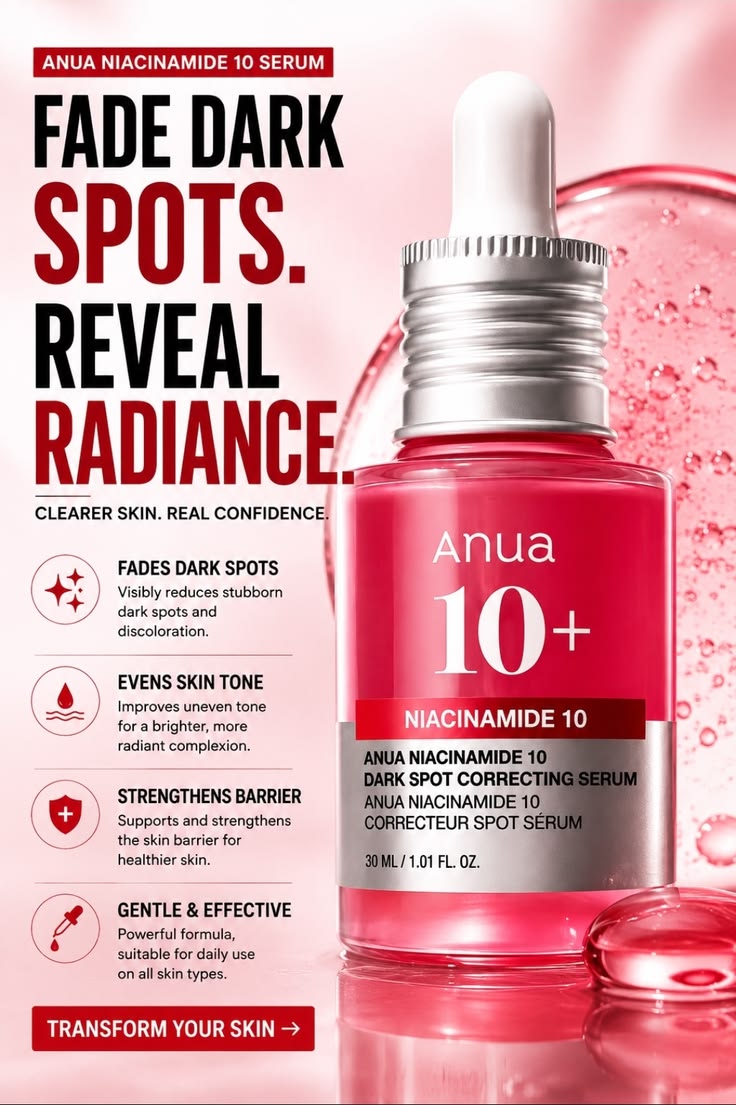 Anua Niacinamide 10% + TXA 4% Serum - 30ml - Lymo Maroc