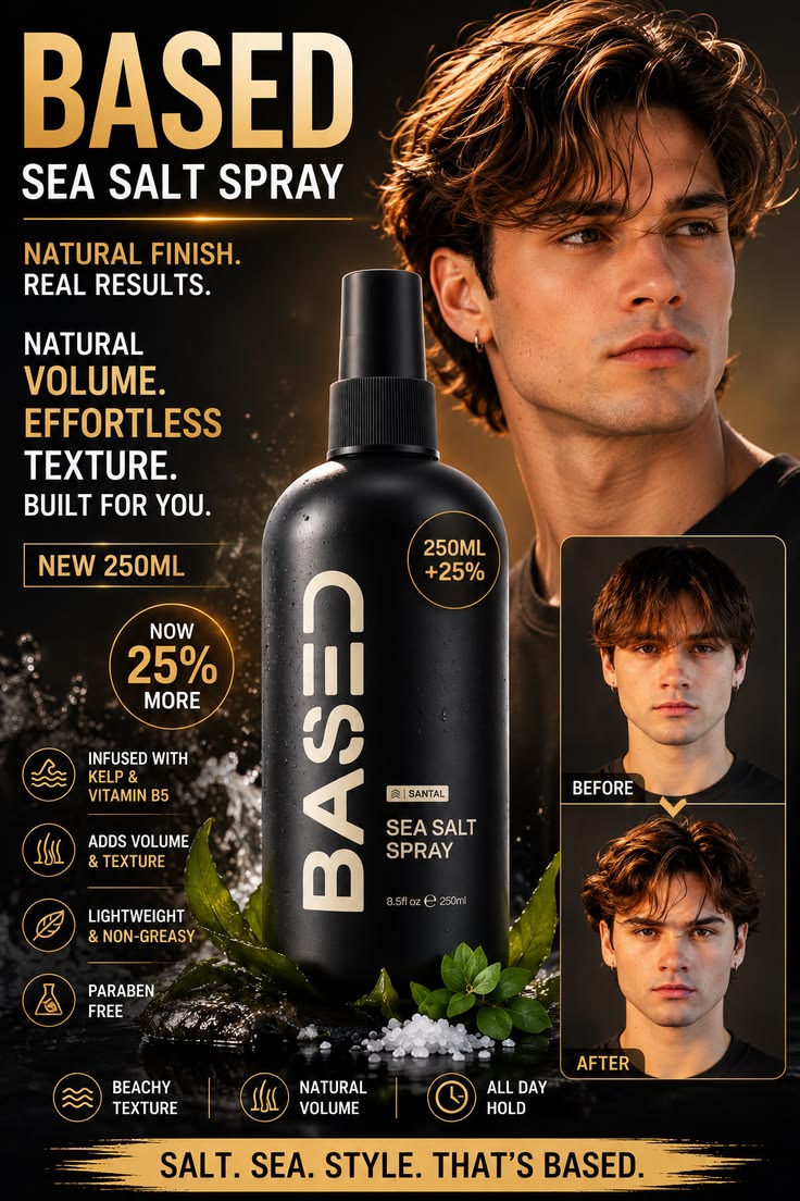 BASED Sea Salt Spray 250 ml - Lymo Maroc