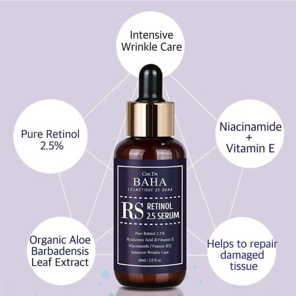 COS DE BAHA RS Retinol 2.5 Serum - 30ml - Lymo Maroc