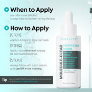 NINELESS MOLECULE-CLEAR Salicylic Acid Serum - 30ml - Lymo Maroc