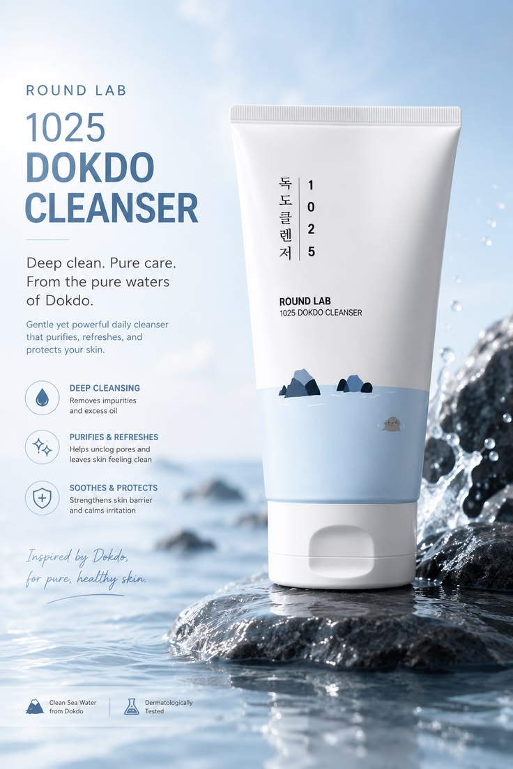 Round Lab 1025 Dokdo Cleanser - 150ml - Lymo Maroc