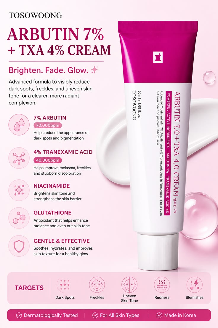 Arbutin 5.0 Whitening Cream - Lymo Maroc